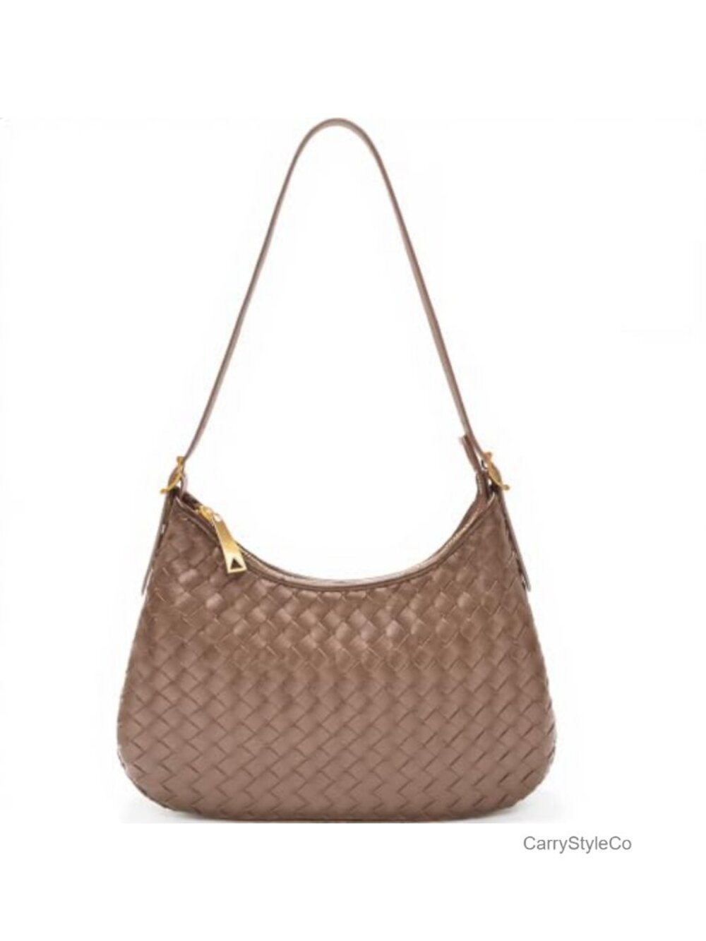 Women's Woven Leather Crossbody Shoulder Bag Hobo Purse